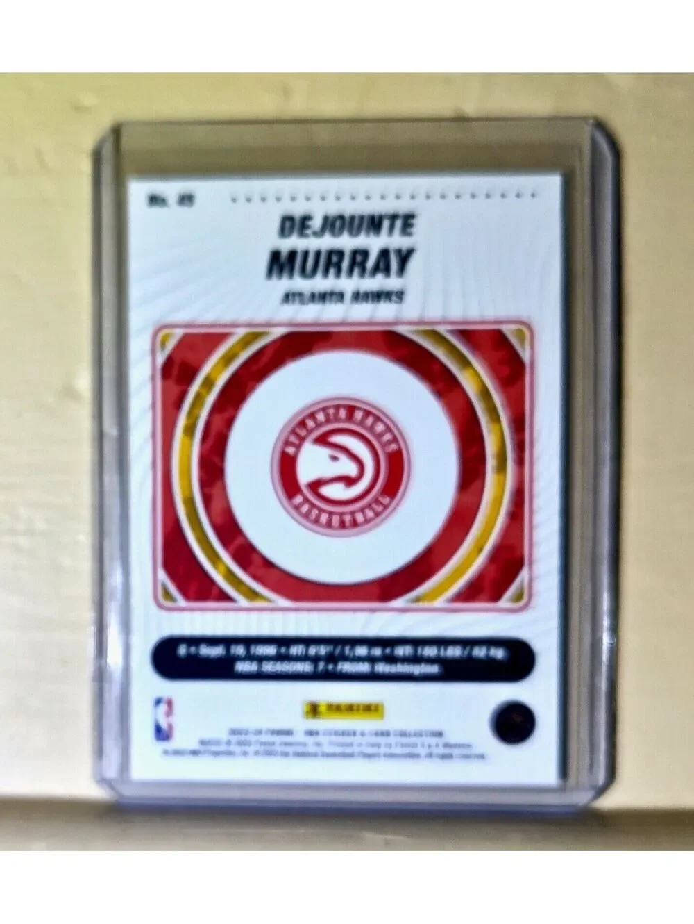 2023-24 Dejounte Murray Panini NBA Basketball #45 Silver Foil Card Atlanta Hawks
